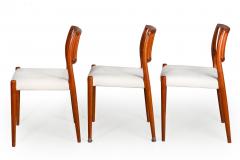 Set of 6 Danish Mid Century Modern Teak Model 83 Niels Moller Dining Chairs - 4483777
