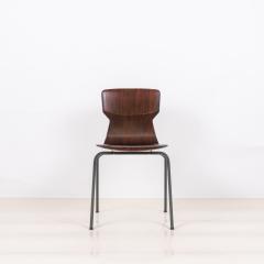 Set of 6 Dark Wood Eromes Wijchen Dining Chairs - 3171968