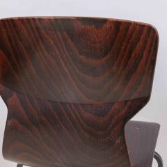 Set of 6 Dark Wood Eromes Wijchen Dining Chairs - 3171973