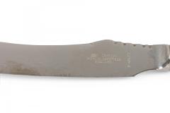 Set of 6 English Rustic Horn Handled Stainless Steel Steak Knives - 4675650