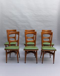 Set of 6 Fine French 1950s 1960s Dining Chairs - 4483988