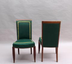 Set of 6 Fine French Art Deco Oak Dining Chairs - 1184541