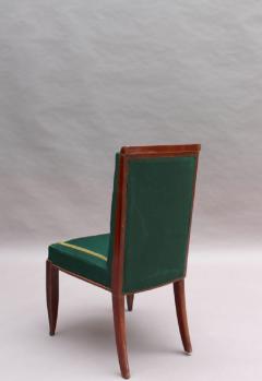 Set of 6 Fine French Art Deco Oak Dining Chairs - 1184549