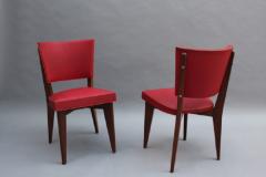 Set of 6 Fine French Mid century Oak Chairs - 1184560