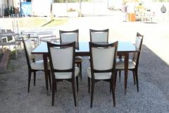 Set of 6 French Mid Century Dining Chairs - 3716027