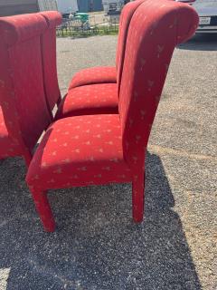 Set of 6 Fully Upholstered Parsons Style Dining Chairs - 4530509