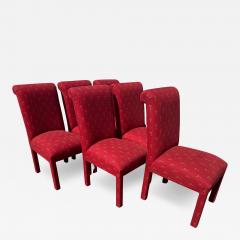 Set of 6 Fully Upholstered Parsons Style Dining Chairs - 4532458