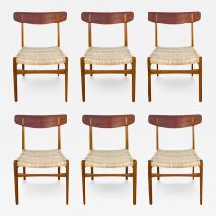 Set of 6 Hans Wegner CH 23 Dining Chairs - 3957240