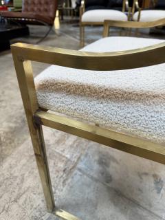 Set of 6 Hollywood Regency Style Chairs in brass Italy 1970 - 4264229