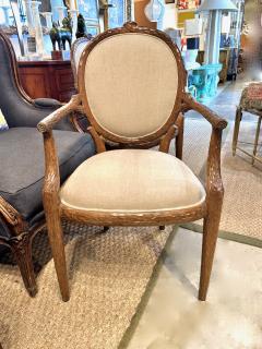 Set of 6 Italian Faux Bois Dining Chairs - 4374070