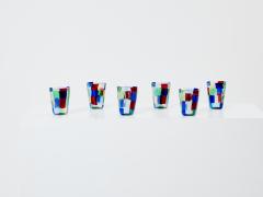 Set of 6 Italian Murano glass tumblers 1980s - 3385091