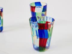 Set of 6 Italian Murano glass tumblers 1980s - 3385092