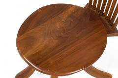 Set of 6 Jeffrey Greene Mid Century American Modern Walnut High Back Dining Side - 4631143