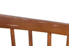 Set of 6 Jeffrey Greene Mid Century American Modern Walnut High Back Dining Side - 4631144