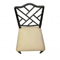 Set of 6 Lacquered Chippendale Chairs - 4026556
