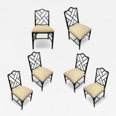 Set of 6 Lacquered Chippendale Chairs - 4029141