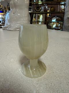 Set of 6 Marble Goblets Chalice Glasses - 4577967