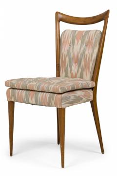 Set of 6 Melchiorre Bega Mid Century Italian Zigzag Upholstered Dining Chairs - 4172637