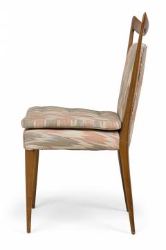 Set of 6 Melchiorre Bega Mid Century Italian Zigzag Upholstered Dining Chairs - 4172638