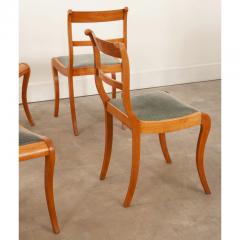 Set of 6 Mid Century Fruitwood Dining Chairs - 3069384