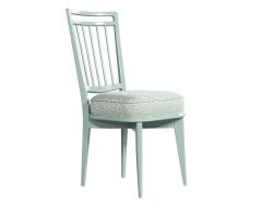 Set of 6 Mid Century Modern Dining Chairs in Sage Green Lacquer - 4478656