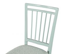 Set of 6 Mid Century Modern Dining Chairs in Sage Green Lacquer - 4478657