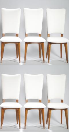 Set of 6 Mid century Scandinavian teak chairs 1960s - 1576486