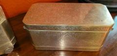 Set of 6 Mindanao Brass Silver Betel Boxes Philippines - 4128214