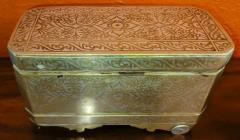 Set of 6 Mindanao Brass Silver Betel Boxes Philippines - 4128216