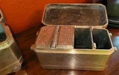 Set of 6 Mindanao Brass Silver Betel Boxes Philippines - 4128217