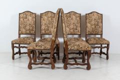 Set of 6 Os De Mouton Beech Tapestry Chairs - 2081242