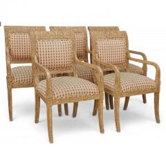 Set of 6 Pierre Deux French Country Dining Arm Chairs - 4215870
