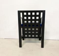 Set of 6 Post Modernist Wood Velvet Armchairs - 3048927