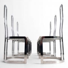 Set of 6 Postmodern Allmilm Dining Chairs 1980 - 4749805