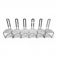 Set of 6 Postmodern Allmilm Dining Chairs 1980 - 4749810