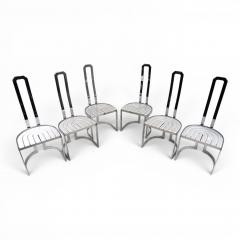 Set of 6 Postmodern Allmilm Dining Chairs 1980 - 4749813