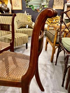 Set of 6 Regency Mahogany With Brass Inlay Side Chairs - 2541729