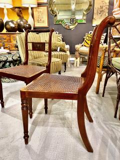 Set of 6 Regency Mahogany With Brass Inlay Side Chairs - 2541732