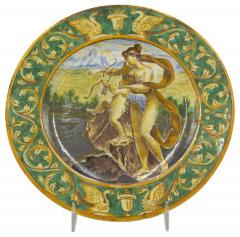 Set of 6 Renaissance Style Majolica Porcelain Plates - 4640191