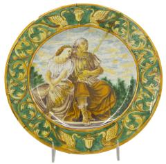 Set of 6 Renaissance Style Majolica Porcelain Plates - 4640192