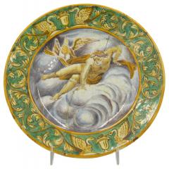 Set of 6 Renaissance Style Majolica Porcelain Plates - 4640194