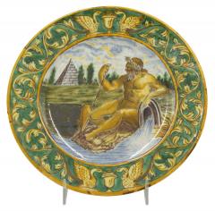 Set of 6 Renaissance Style Majolica Porcelain Plates - 4640195