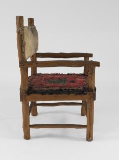 Set of 6 Rustic Adirondack Arm Chairs - 558674
