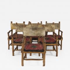 Set of 6 Rustic Adirondack Arm Chairs - 562481