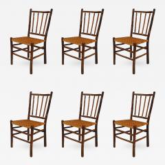 Set of 6 Rustic Old Hickory Side Chairs - 551057