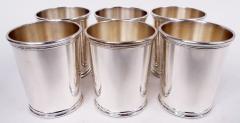 Set of 6 Scearce Kentucky Nixon Era Sterling Silver Mint Julep Cups - 4032880
