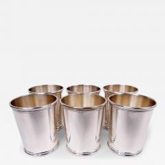 Set of 6 Scearce Kentucky Nixon Era Sterling Silver Mint Julep Cups - 4034206
