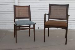 Set of 6 Swedish Dining Chairs Attributed to Karl Erik Ekselius in Teak and Cane - 2598005