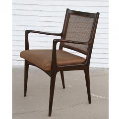 Set of 6 Swedish Dining Chairs Attributed to Karl Erik Ekselius in Teak and Cane - 2598007