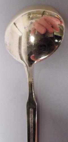 Set of 6 Tostrup Gilt Enamel Spoons in Original Georg Jensen Case - 3770104